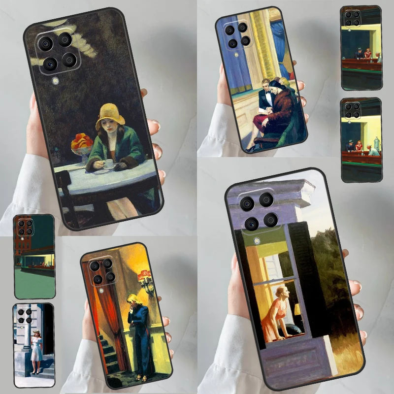 Nighthawks By Edward Hopper Custodia Per Samsung Galaxy M13 M23 M33 M53 M11 M21 M31 M51 M12 M32 M52 M20 M30S M14 M54 Cover