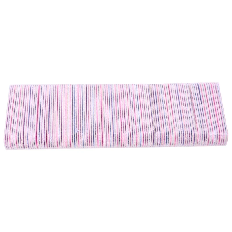 

100Pcs Art Manicure 2 Sides Buffing Sanding Files Buffer Tool Shiner
