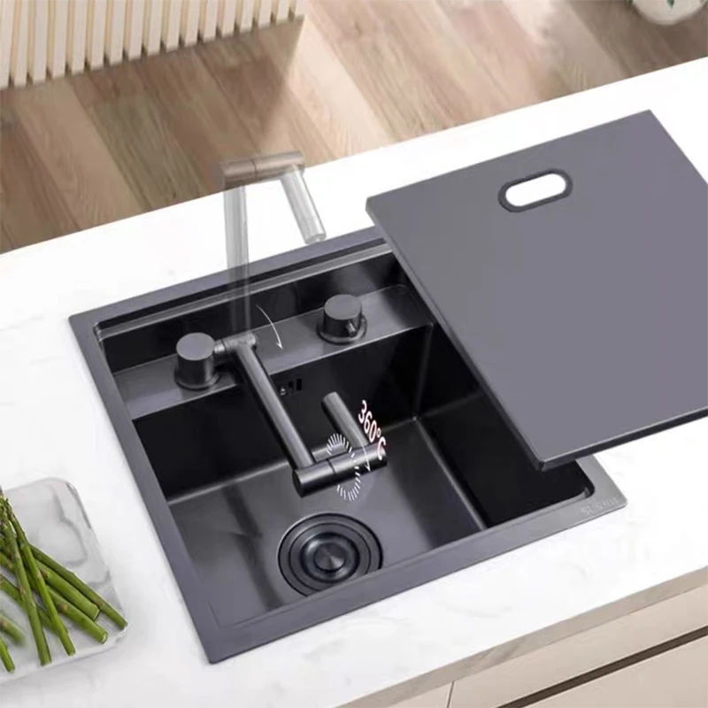 Kitchen Sink Faucet Set With Soap Dispenser