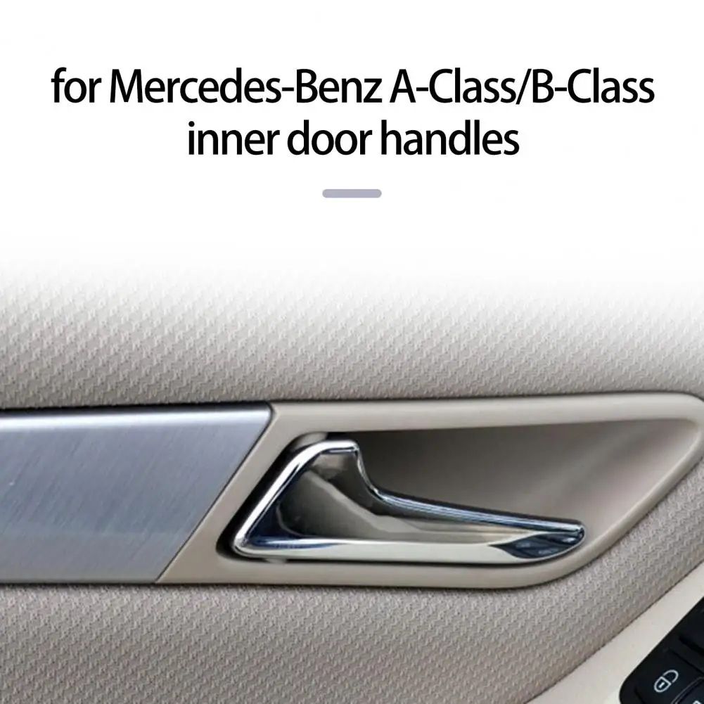 

Door Handle Useful Glossy Comfortable Grip W169 W245 Car Electroplating Door Handle