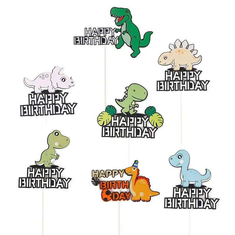 Decorazione Per Torta Tema Giungla Decorazione Per Torta Di Compleanno Dinosauro Happy Birthday Cake Toppers Per Baby Shower Compleanno Del Ragazzo