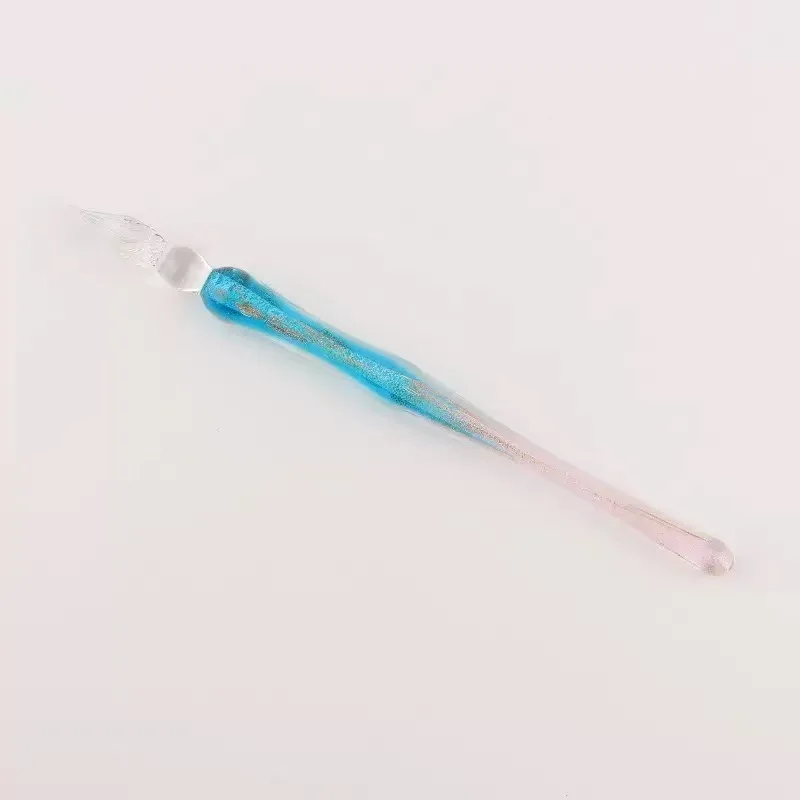 별이 빛나는 크리스탈 유리 딥 펜 크리스탈 빈티지 유리 딥 펜 아트 쓰기 그림 서명 장식 휴일 선물 세트