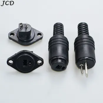 ขั้วต่อปลั๊กเสียง 2 พิน DIN ตัวผู้ ตัวเมีย สำหรับลำโพง HiFi พร้อมขั้วต่อแบบสกรู สำหรับเชื่อมต่อไฟฟ้า เสียง หลอดไฟ และสัญญาณ 1