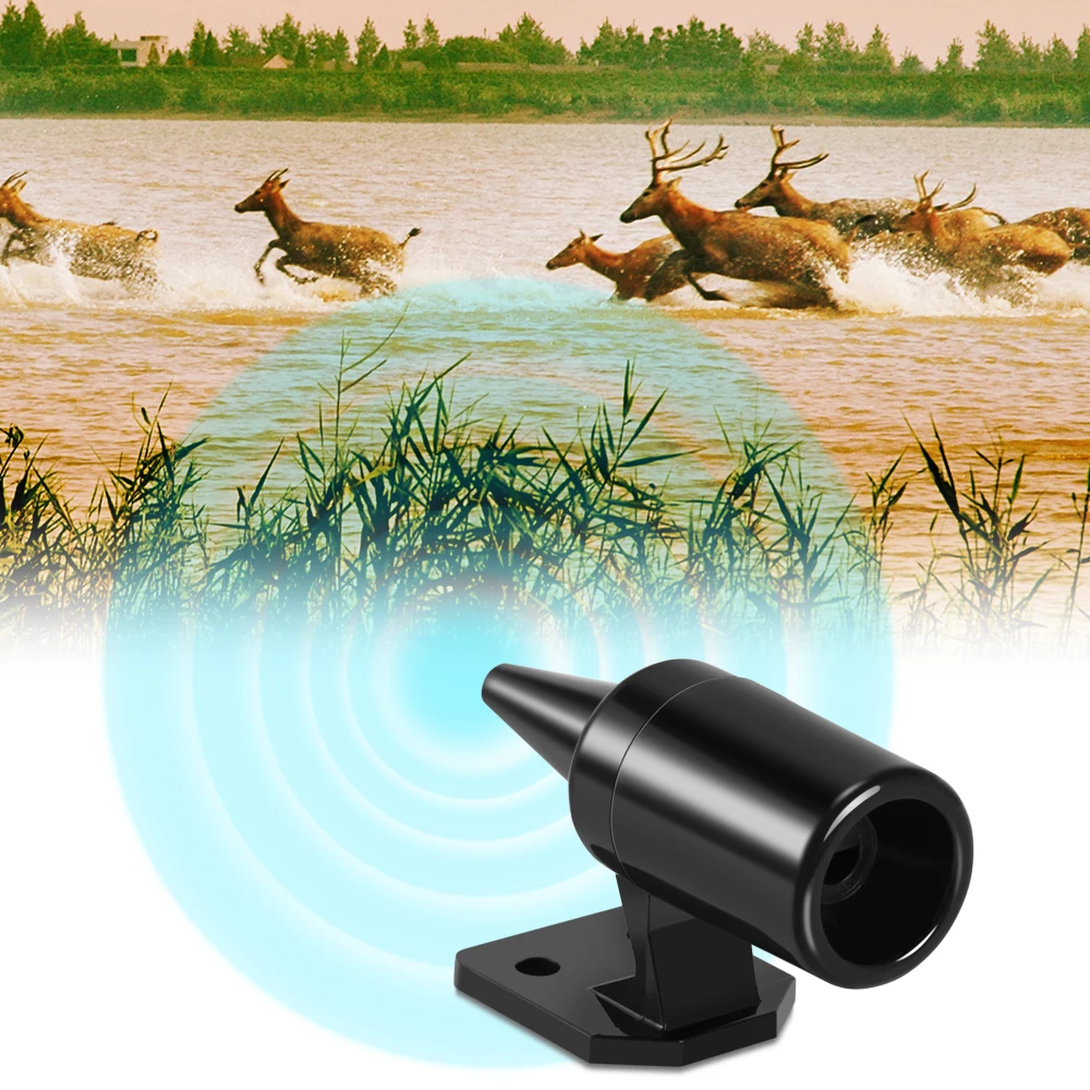 Hot Sale Automotive Deer Alert Whistles 2 PCS Bell Animal Warning Unit Car  Safety Accessory for Trucks Motorcycles Black/White