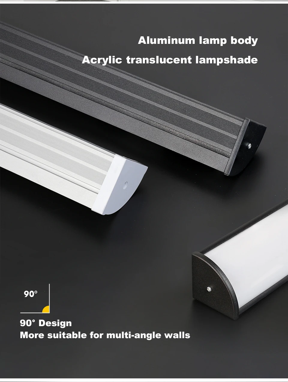 Minimalist Strip Wall Lamp Ip65 Outdoor Waterproof Wall Lamp Garden Villa Porch Courtyard Outdoor Lighting Exterior Wall Lamp