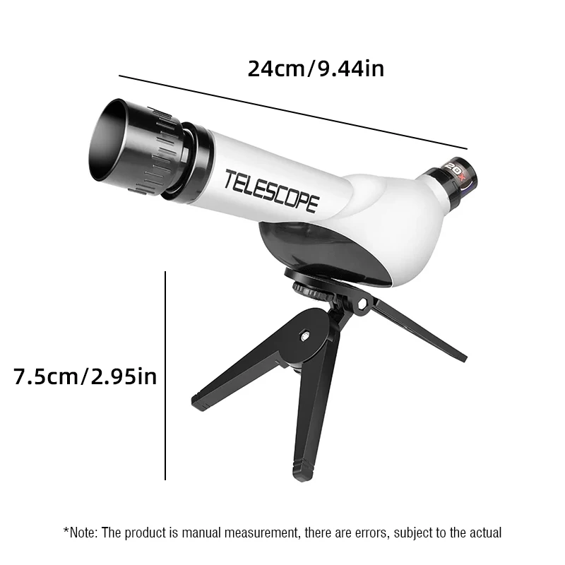 Children's Telescope for Kids 20-40X with Tabletop Tripod Science Experiment Moon Viewing Puzzle Teach Astronomy Beginners Toys 6