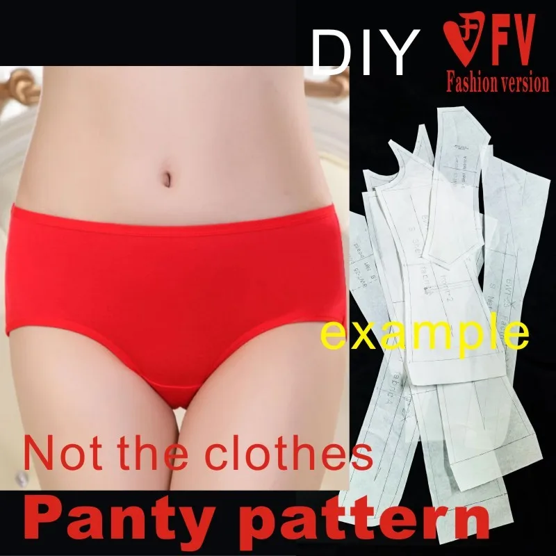 Pants sewing pattern The trousers pattern(Not the pants) Elastic Female underwear Shorts sewing pattern BDK-10