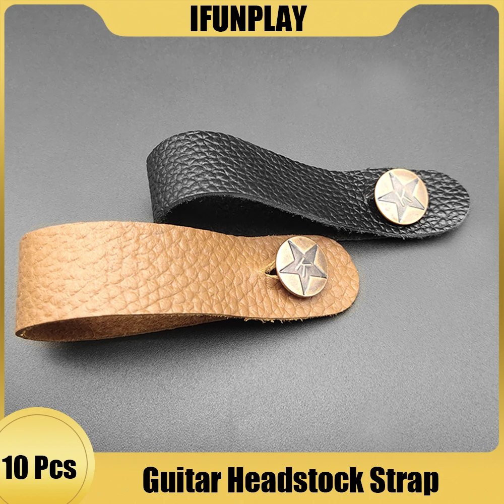 Support de sangle de cou de guitare en cuir, adaptateur de tête de