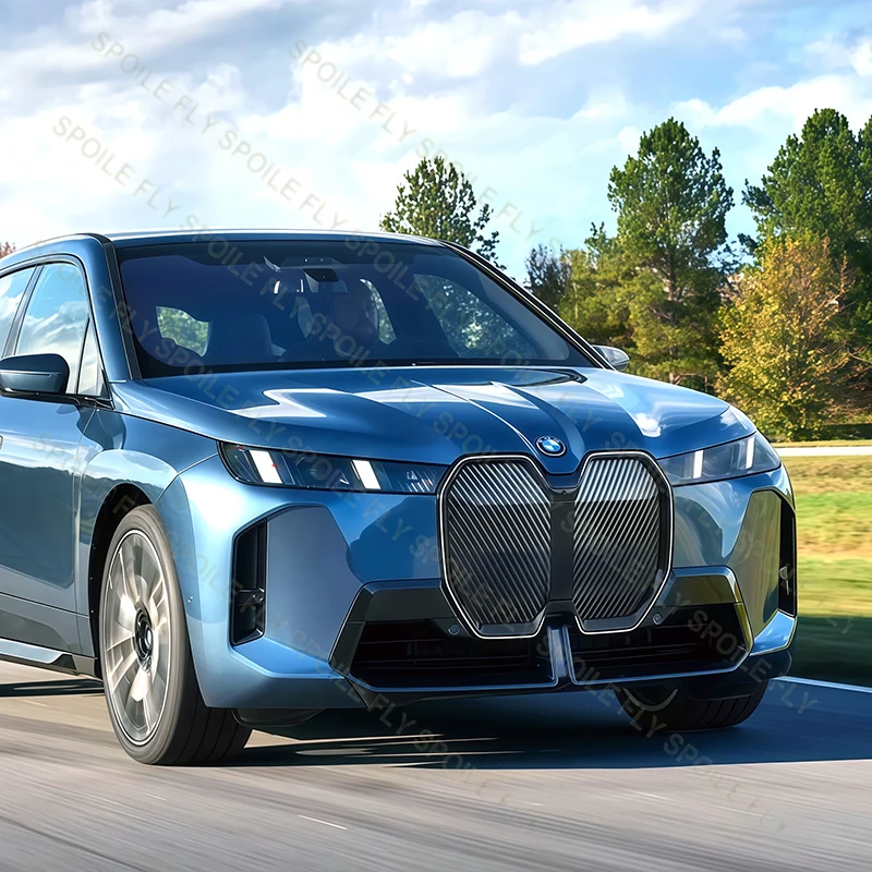 2022 BMW iX M60i M 스포츠 루미너스 LED 그릴 라이트 그릴 그리드 프레임 교체 고품질 PC 소재 글로스 블랙