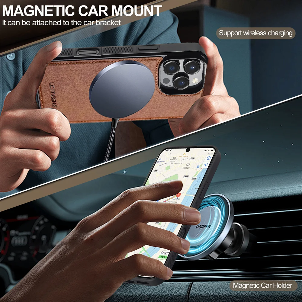 Elegant Magnetic Phone Case for iPhone - Sleek and Durable Protection Cover