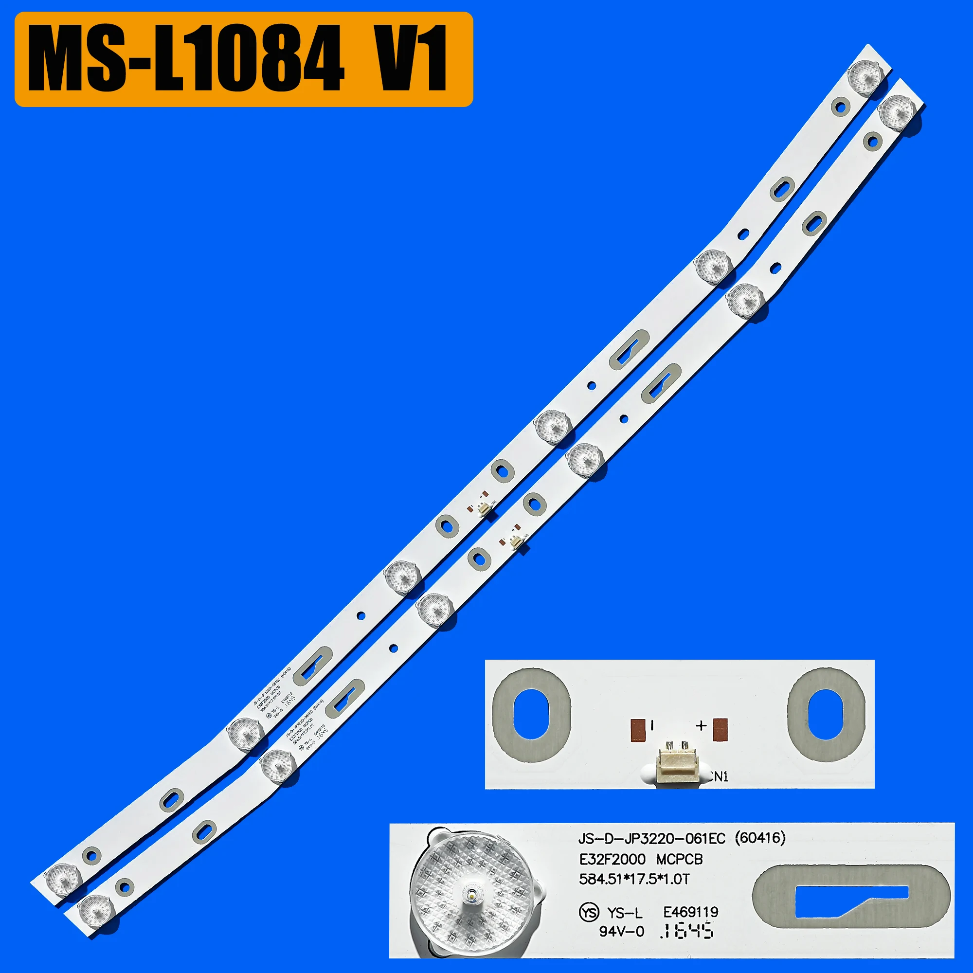 1/5/15Kits LED backlight strip MS-L1084 V3 R72-32D04-02012L13 JS-D-JP3220-061EC XS-D-JP3220-061EC LED32HD340 32L33 MC-20A 3210G