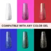Makartt Glitter Top Coat 10ML, High Gloss Shiny Long Lasting Top Gel for Clear Nail Gel and Acrylic Nails  DIY Supplies 5