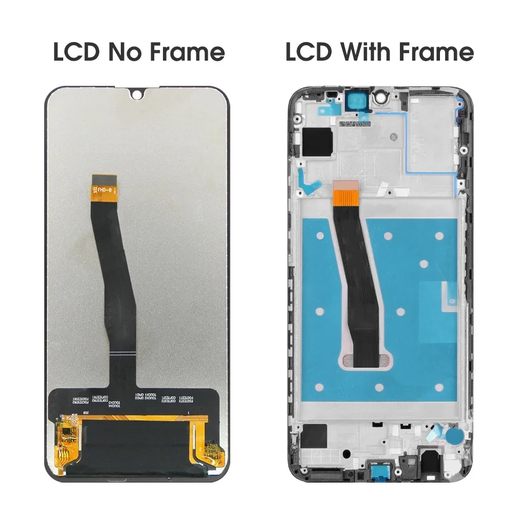 HUAWEI P Smart 2019 6.21''AMOLED POT-LX1 LX1AF LX2J LX3 LX1A LCD 디스플레이 터치 스크린 디지타이저 어셈블리 교체