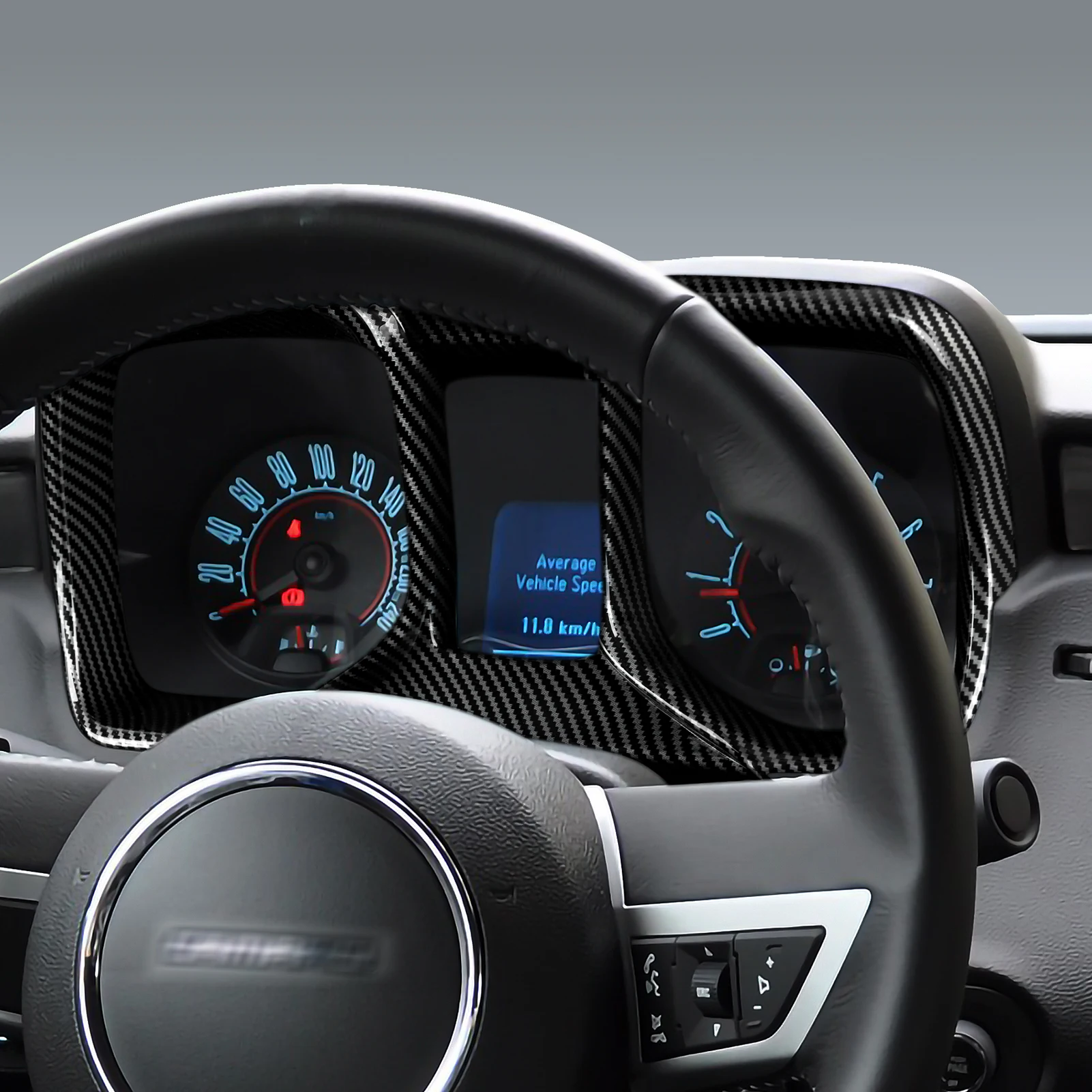 ABS 자동차 대시보드 디스플레이 스크린 커버 카본 파이버 인테리어 스티커 쉐보레 카마로 ZL1 2010-2015 트림 패널 액세서리