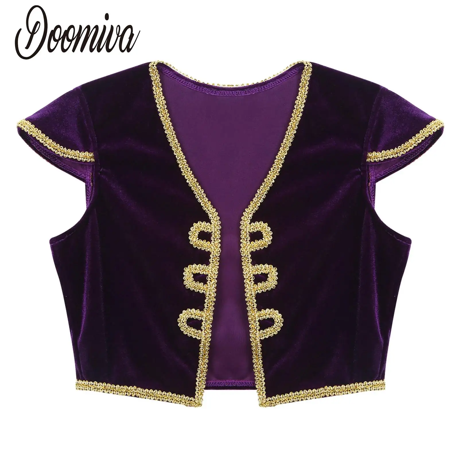 남아용 서커스 테이머 조끼, 아라비아 왕자 조끼, 캡 슬리브 코트, 탑 댄스, 카..