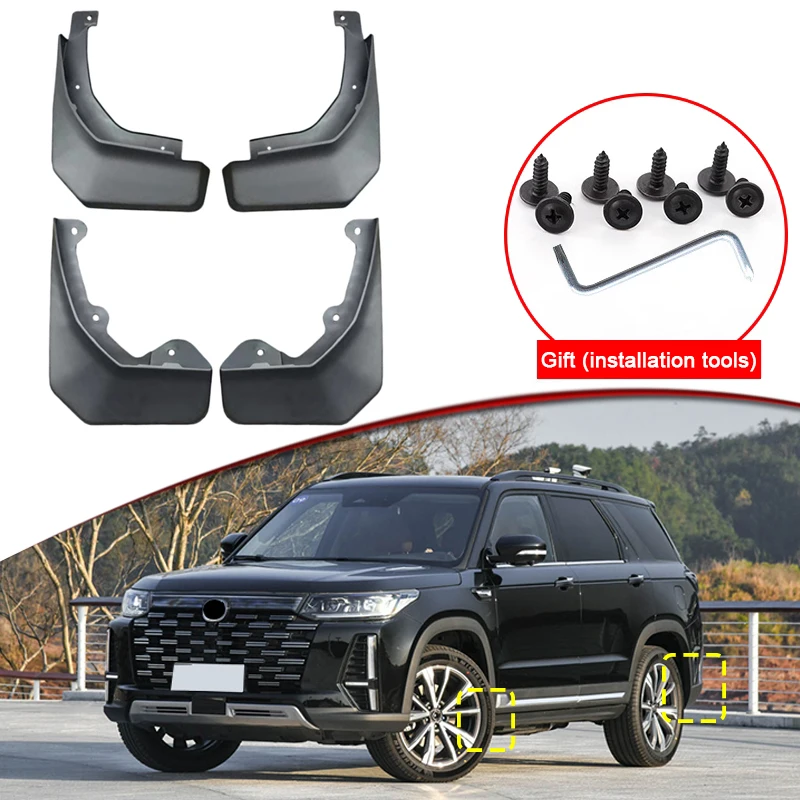 

Car Styling For Changan CS95 2023 2024 2025 ABS Car Mud Flaps Splash Guard Mudguards MudFlaps Front Rear Fender Auto Accessories