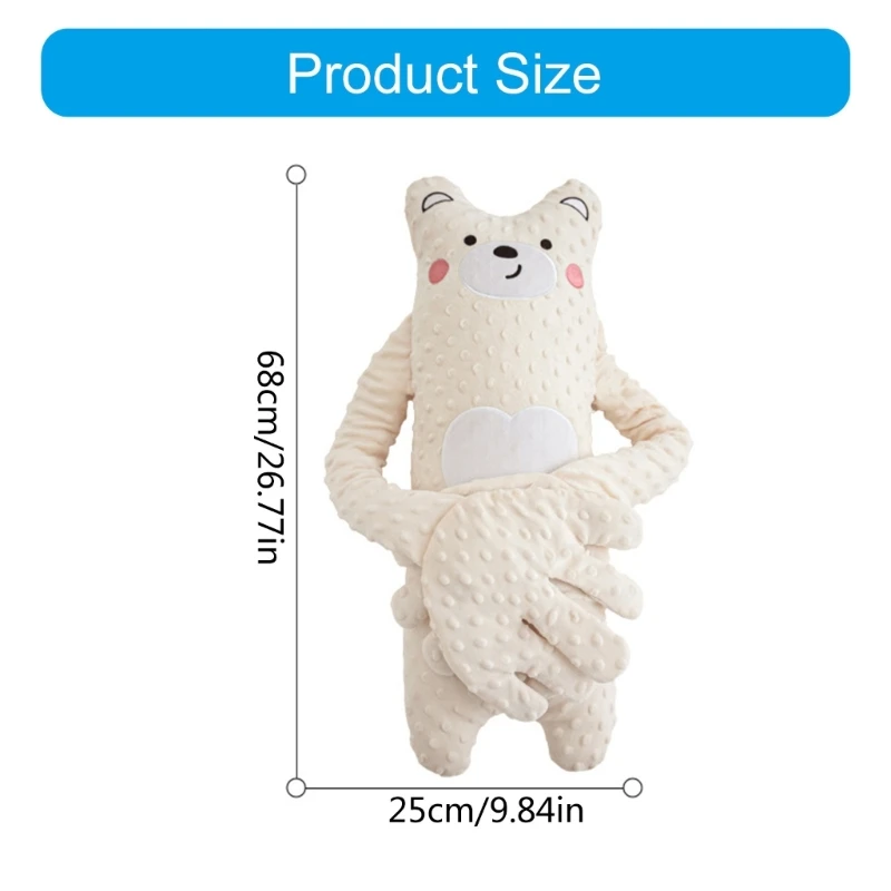 Cartoon Baby Sleep Aid Soothing Hand Pillow Pacify Doll Hand with Remote with/no Music for Newborns Sleeping Comfort 6