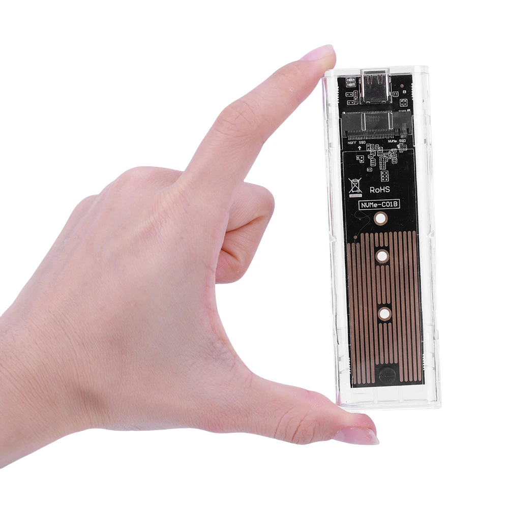 M.2 NVME PCIe NGFF SATA   Ŭ SSD ̽, USB3.1 C Ÿ ϵ ũ ڽ, 2230 2242 2260 2280mm SSD 10Gbps  