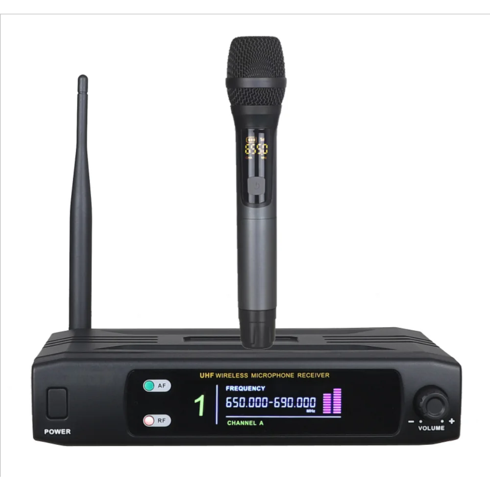 

AOSHEN RU-100 Single Channel Handheld Uhf Wireless Microphone FM Mic System