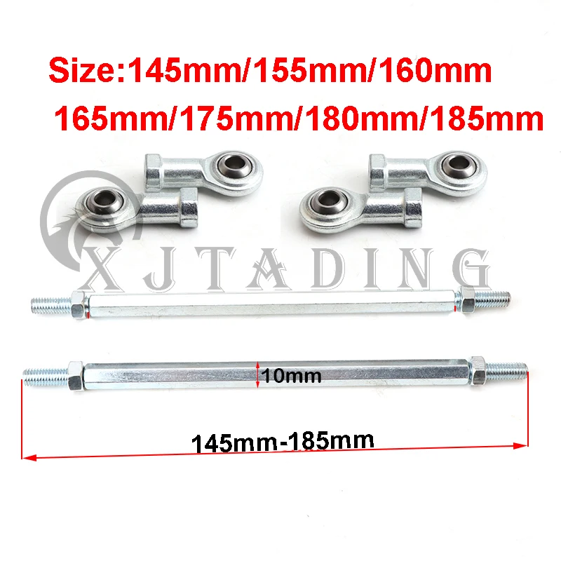 1 Paar 145/155/165/175/180/185mm m8 Lenkstange Kit Kugelgelenk für 49cc elektrische Mini Kinder ATV Go Kart Buggy Quad Bike Teile