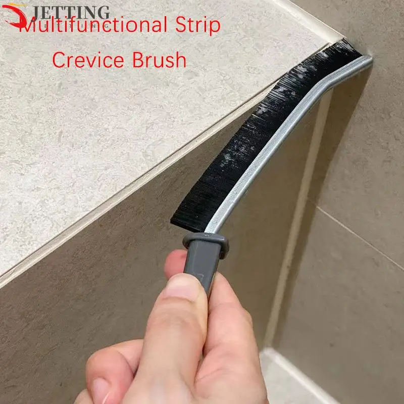 

Tiles Grout Cleaner Brush Long Handle Durable Household Cleaning Brush Bathroom Floor Door Window Gap Remove Dust Nylon Brush