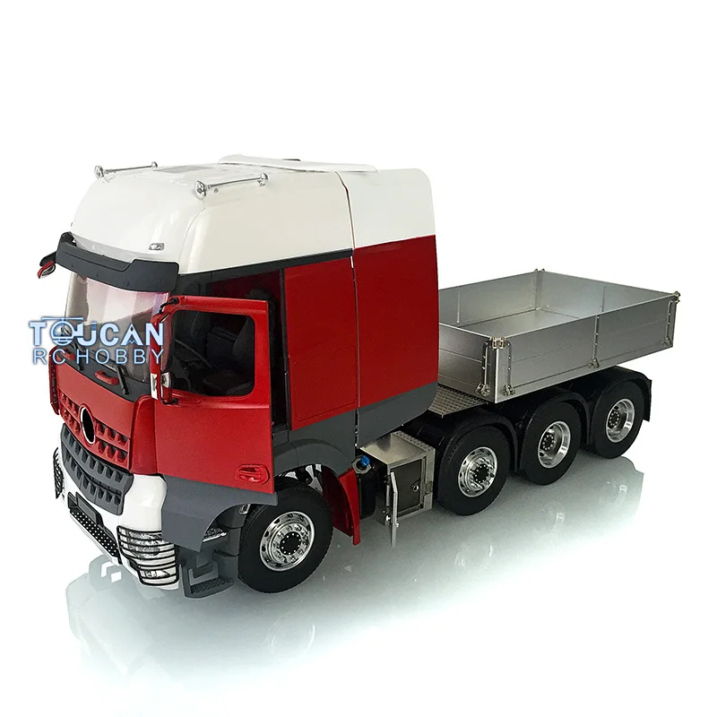 1/14 LESU Metal Chassis RC Model Painted Tractor Truck W/ Bucket KIT Cabin Servo Motor Controlled Vehicle for Boys Toys 3