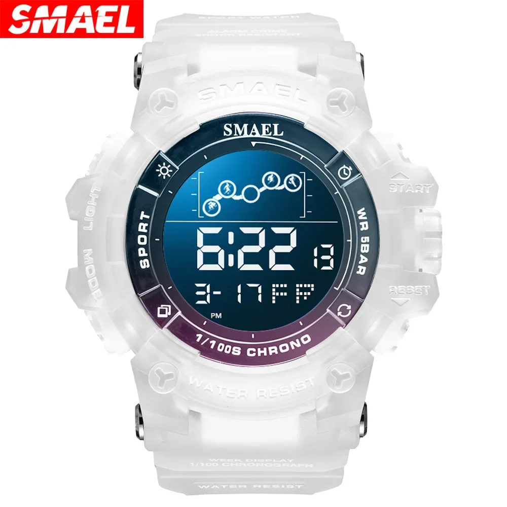 

SMAEL Electronic Wristwatches Sport Watches For Men Chronograph Waterproof LED Digital Watch Military relogios masculino reloj