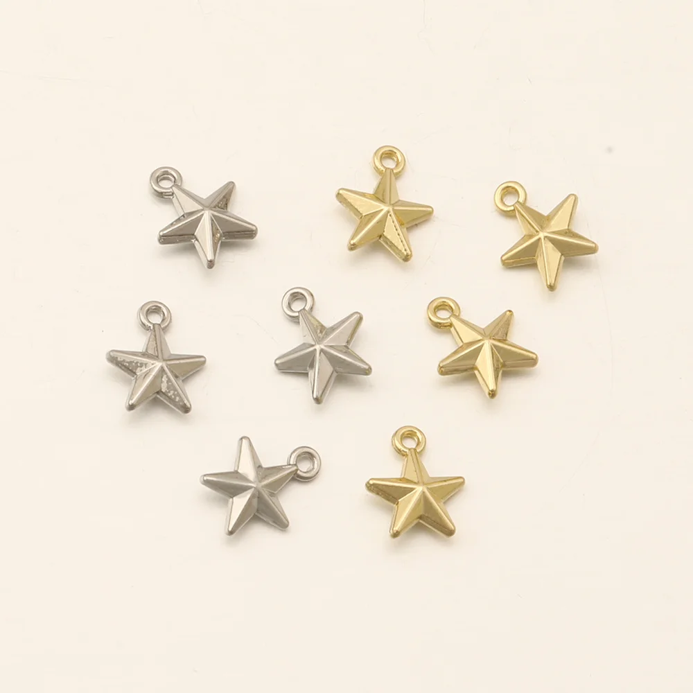 Cordial Design 100Pcs 7*9MM Bracelet Accessories/Zinc Alloy/DIY Charms Making/Star Shape/Hand Made/Jewelry Findings & Components - cordial