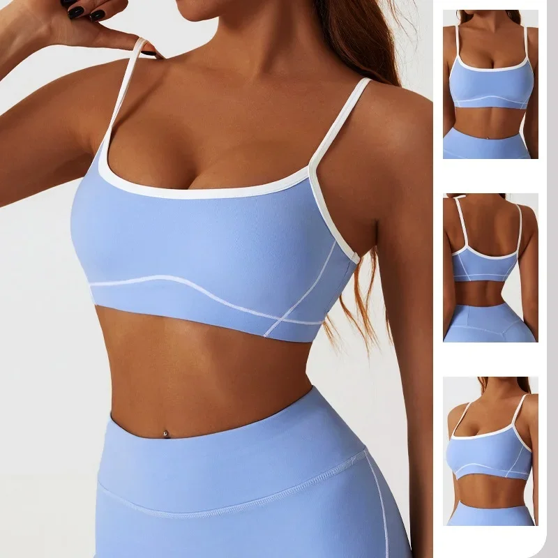 Cloud Rise Woman Sports Bra Gym Yoga Crop Top Fitness Underwear Backless Workout Vest Shirt Lady Running Fast Dry Sportswear