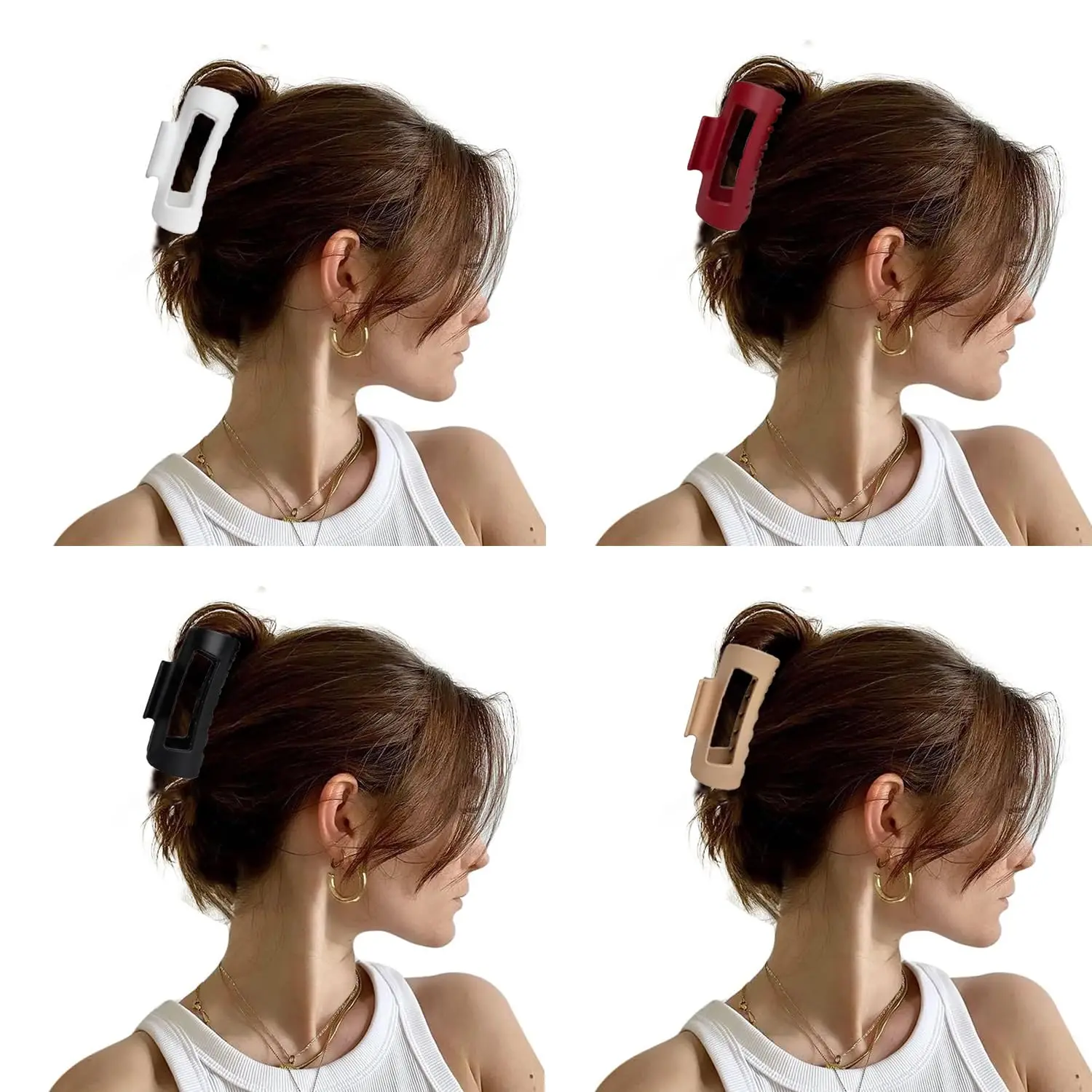 Unbreakable Cloud Claw Clip Non-Slip Barrettes, Large Hair Clips for Thick Fine Hair Women Daily, suitable Special Occasions