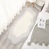 Modern simple Bedside Rug Ins Style Living Room Decoration Plush Carpet Irregular cloud Rugs for Bedroom Fluffy Soft Plush Mat 2