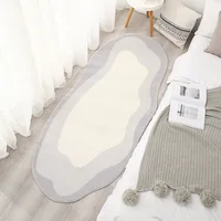 Modern simple Bedside Rug Ins Style Living Room Decoration Plush Carpet Irregular cloud Rugs for Bedroom Fluffy Soft Plush Mat 2