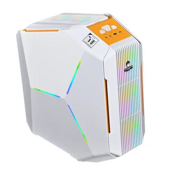 WJCOOLMAN Starship Alien form Computer case Combination ARGB Light strip Compatibility MATX/ITX Motherboard 240 Water Cooling