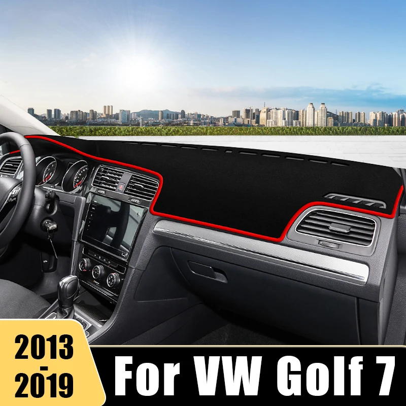 Car Dashboard Cover Mat For VW Golf 7 MK7 GTI GTD 2013 2014 2015 2016