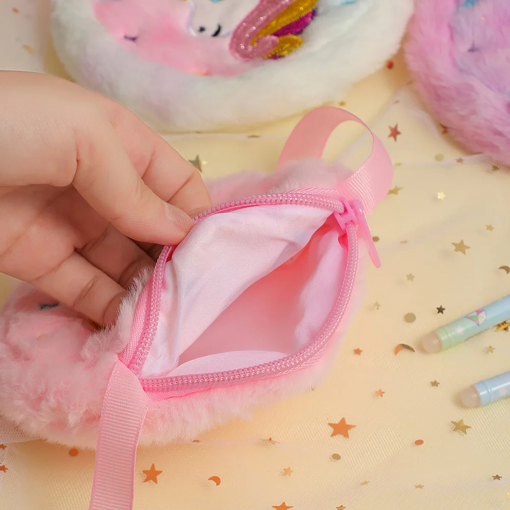 Cartoon Unicorn Plush Crossbody Bags 6