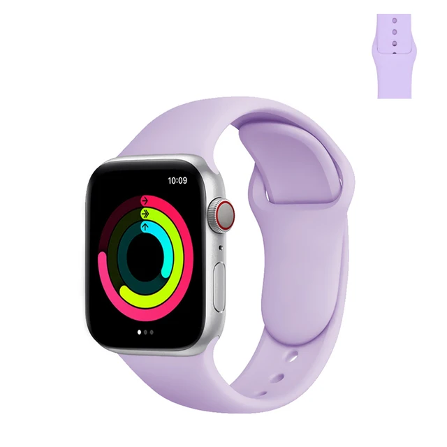 Sport Silicone Strap for Apple Watch Band 45mm 41mm 40mm 38mm Soft Bands Waterproof Wristbands for iWatch Series 7 SE6 5 4 3 2 1 7