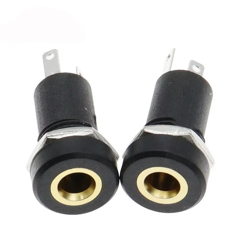 3Pin 3.5mm Audio Jack Socket 3/4 Pole Stereo Solder Panel Mount 3.5 mm Headphone Female Socket Connector Nut