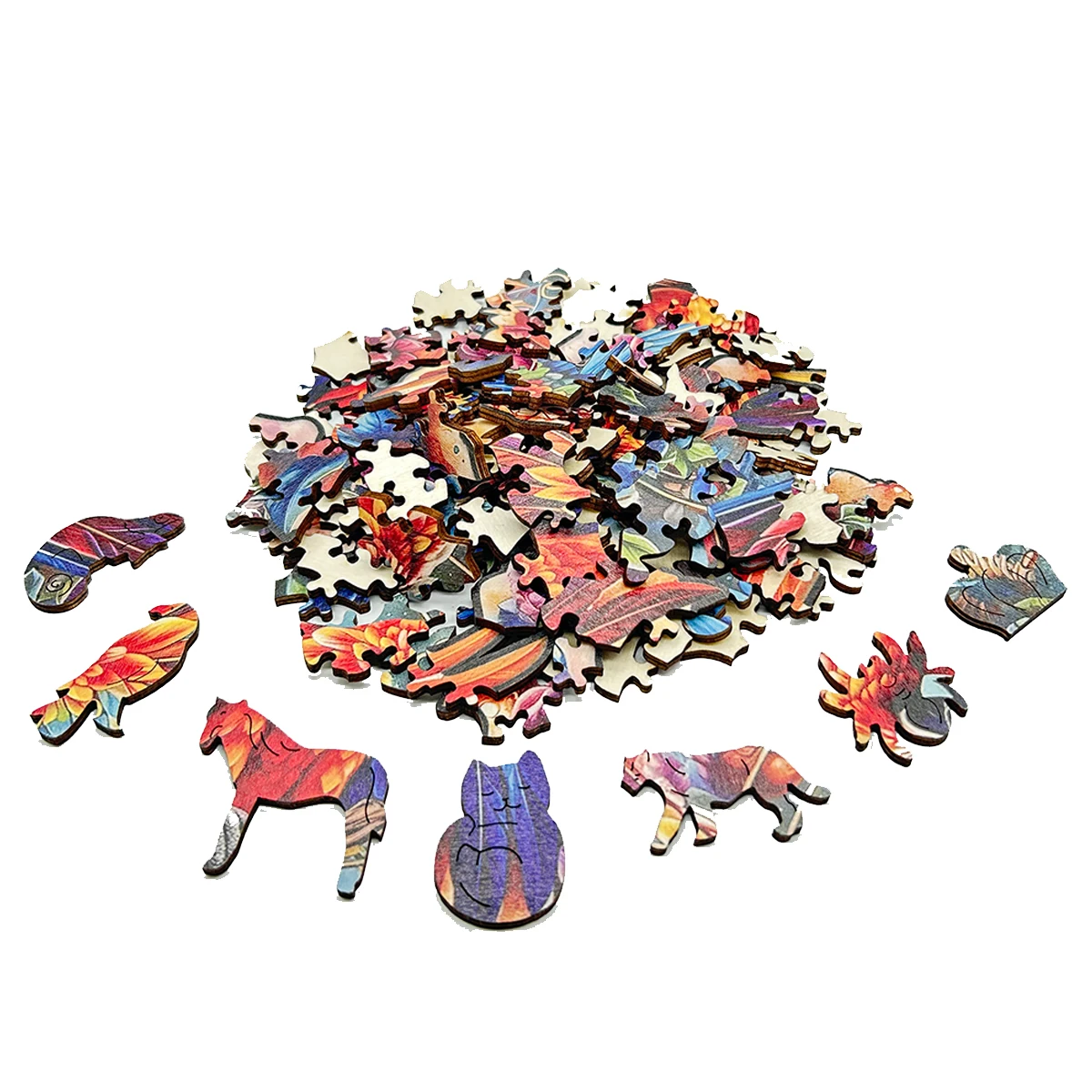 Mermaid Wooden Puzzle, Animals Puzzles Unique Shape High Quality Jigsaw Puzzle Mom Love Adult Wooden Puzzle, Best Gift For Adult 6