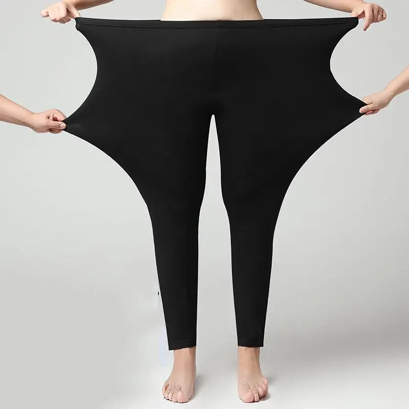 2023 Autumn/Winter New Solid Color Slim Fashion Versatile Modal High Elastic Large Outwear High Waist Leisure Women's Leggings