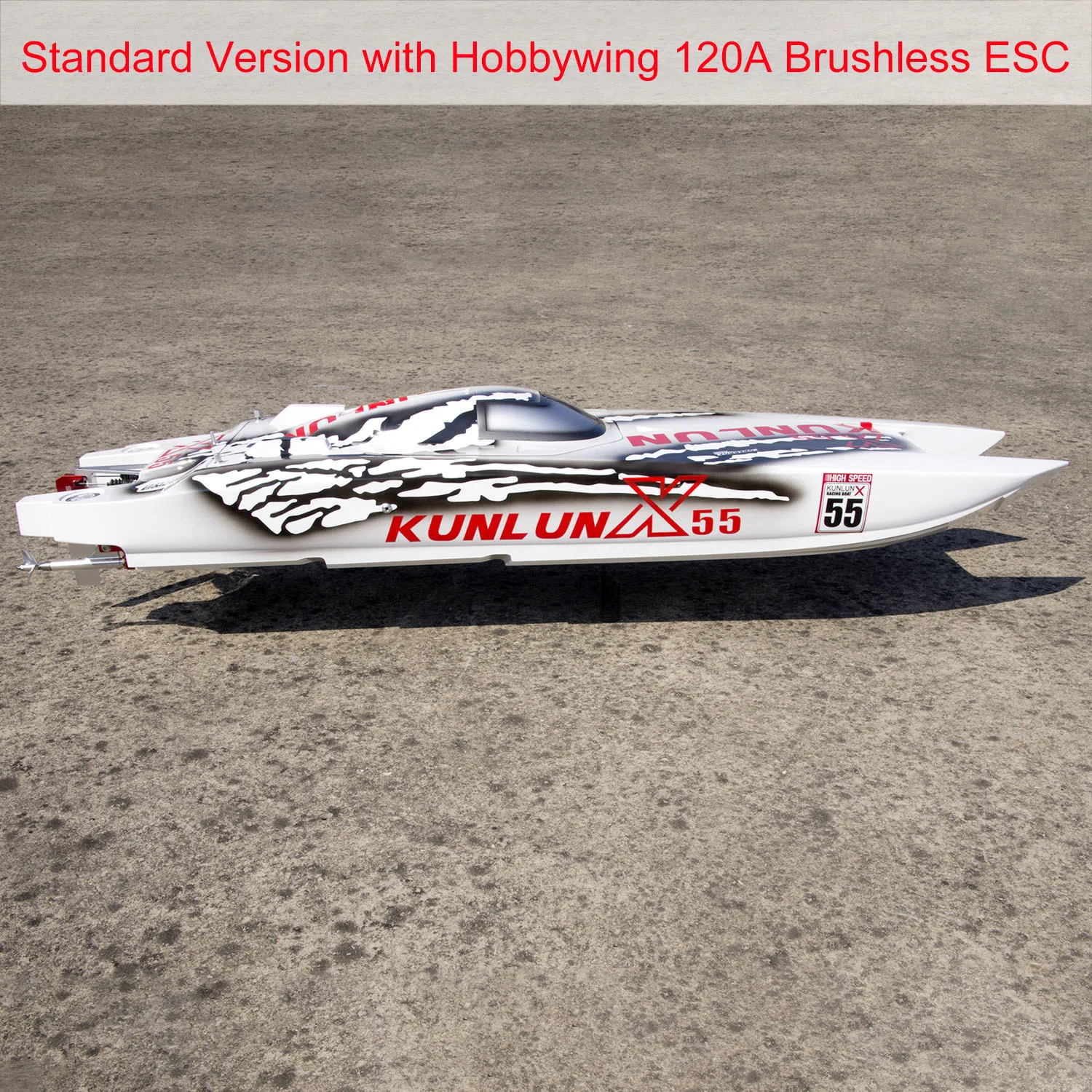 DTRC X55 Remote Control High-speed Racing Boats 110km/h RC Boat Waterproof Model 2