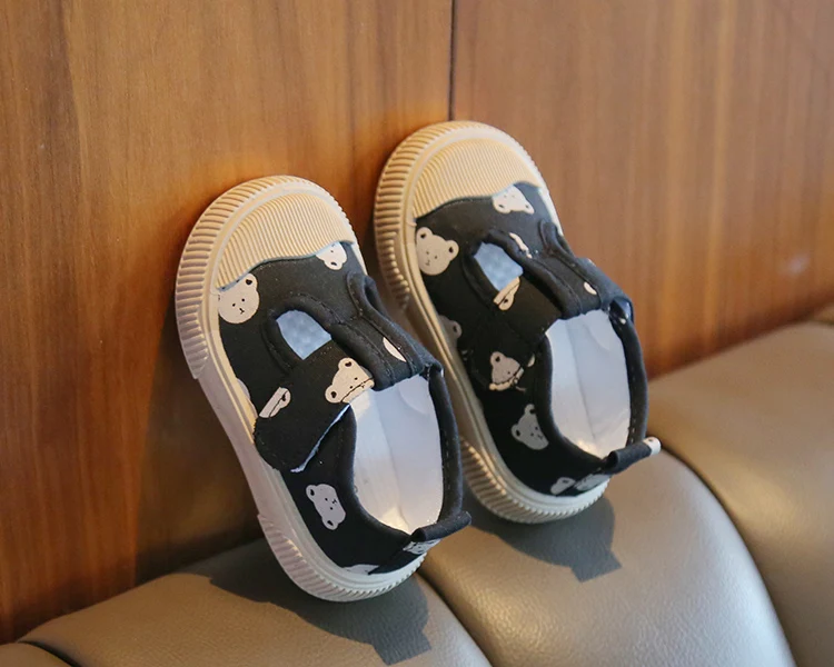 Kids Casual Canvas Sneakers - Cute Animal Print Shoes for Toddlers