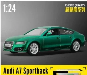 1: 24 Audi A7 R8LMS Модель гоночного автомобиля из сплава открывающаяся дверь детская игрушка подарок для мальчика