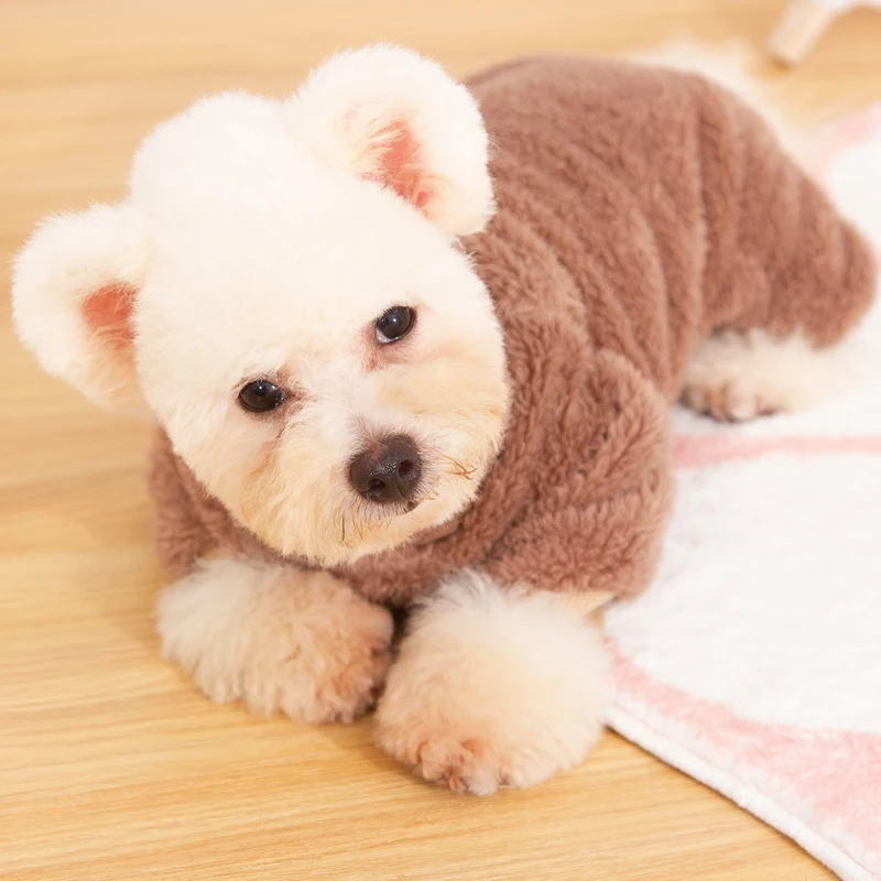 Warm Pet Clothes For Small Dogs Pajamas Puppy Fleece Jumpsuit French Bulldog Chihuahua Teddy Coat Poodle Overalls Pet Supplies pet clothes