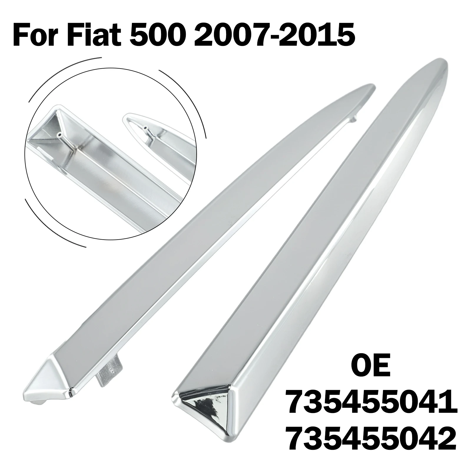 

Brand New Bumper Trim Trim Upper Moulding Trim 735455041 735455042 Car Accessories For (312) 2007-2015