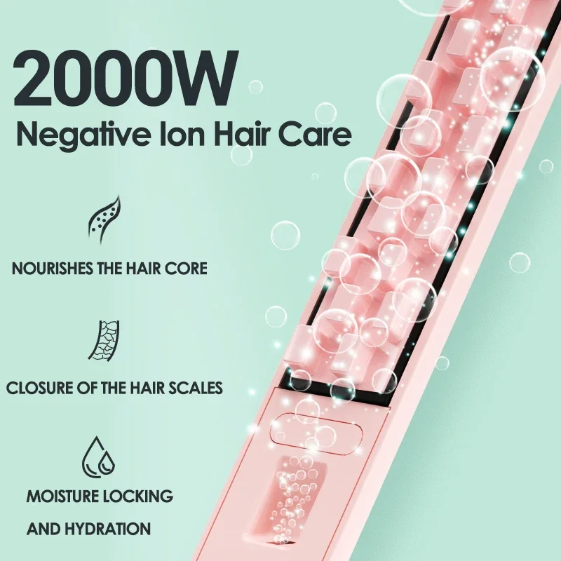 NOVUS 3/3.7mm 3D Grid Hair Curlers Curling Iron Fluffy Hair Iron Ceramic Corn Perm Splint Flat Iron Portable Hair Styling Tools 2