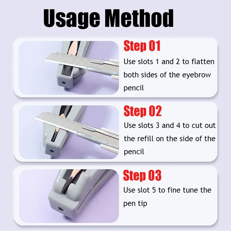 Microblading Eyebrow Pencil Sharpener Tool for Semi-Permanent Makeup Profiler Pen makeup tools beauty supplies pencil sharpener