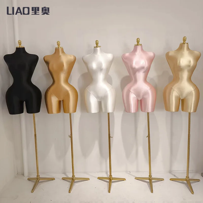 Female mannequins plus size butt dress skirt clothing display pin able adjustable base female mannequins