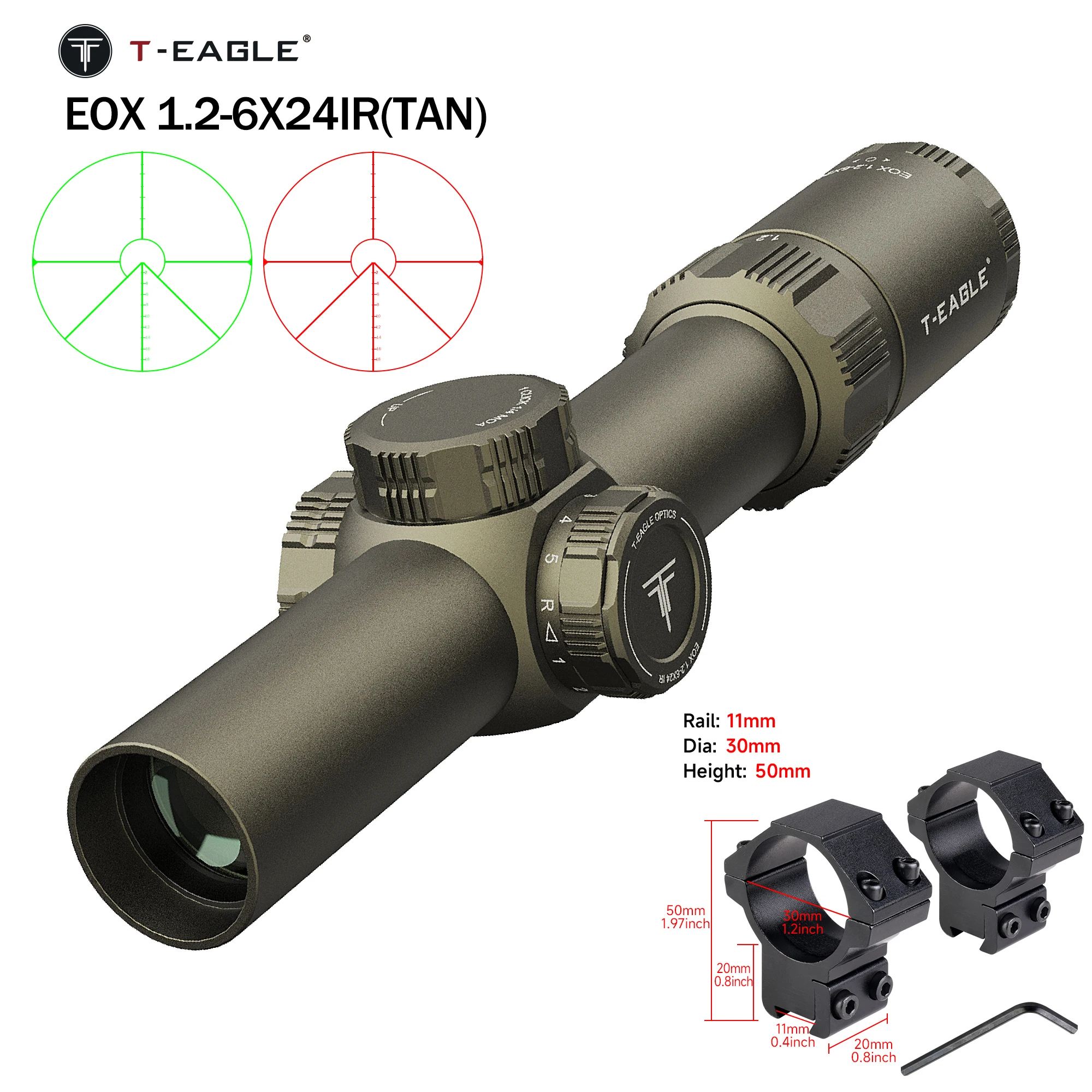  slider image of Tactical EOX1.2-6 X24 IR