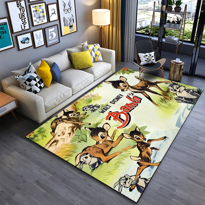 15-Sizes-Disney-Bambi-Fawn-Pattern-Rug-for-Bedroom-Living-Room-Anime ...