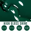 YOKEFELLOW UV LED Gel Nail Polish Green AB031 10ML Professional Semi-permanent Gel Varnishes for Nails 2